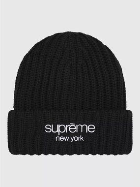 Supreme Classic Logo Chunky Ribbed Beanie